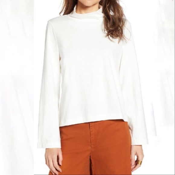 Madewell Bell-sleeve Turtleneck Top